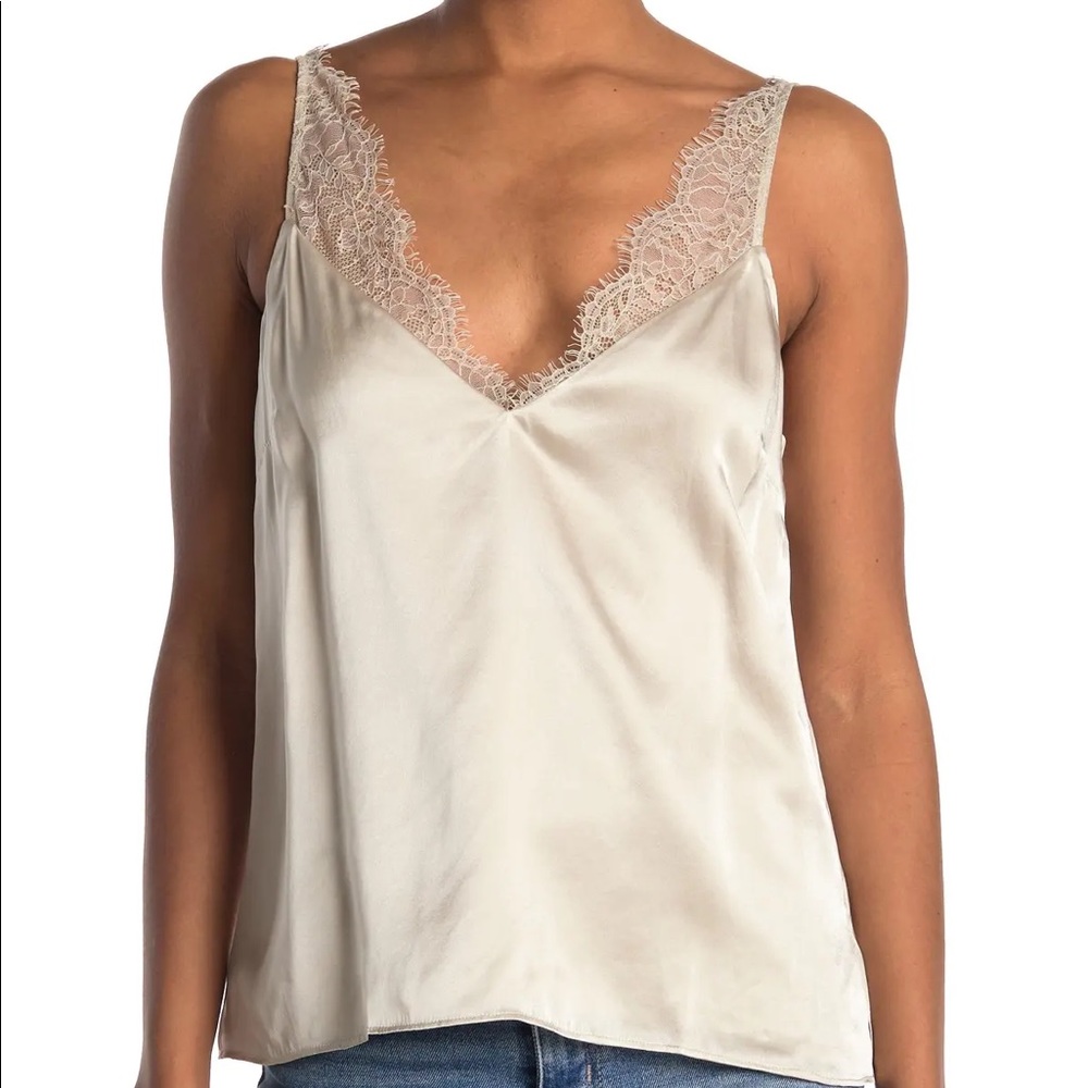 CAMI NYC Arianna Lace Shoulder Cami XXS